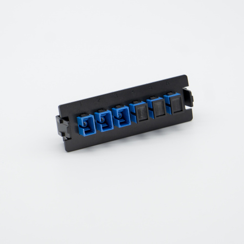 光纤适配器面板6芯-SC单工单模-1